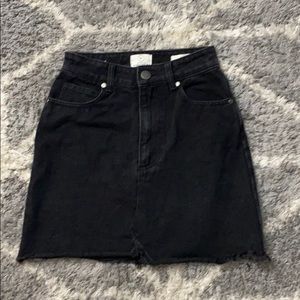 Black Jean skirt